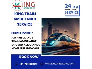 Select Risk-Free King Train Ambulance in Guwahati with a High-Tech Medical Facility