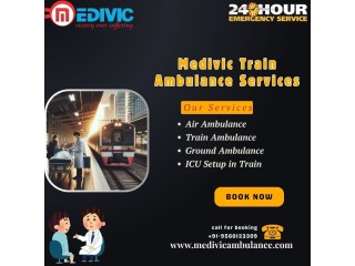 Choose Medivic Train Ambulance Service in Ranchi under the Doctor Assistance Team