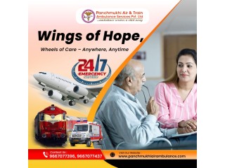 Superlative and ICU Care Charter Aircraft Ambulance in Guwahati by Panchmukhi