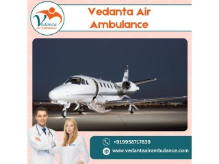 Take Magnificent Air Ambulance with Perfect Medical Aid from Patna via Vedanta
