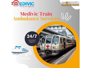 Medivic Train Ambulance in Kolkata takes care of every situation during transit