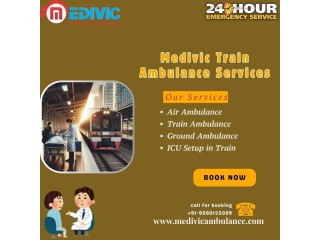 Book Medivic Train Ambulance Services in Varanasi for Fast Patient Transfer