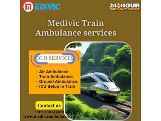 Medivic Train Ambulance in Ranchi transports your patient safely to your destination