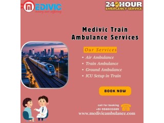 Medivic Train Ambulance in Bangalore is equipped with the best-designed coaches and a certified doctor