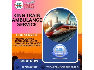 Hire King, a Crown -Class Train Ambulance from Dibrugarh with CCU Setup