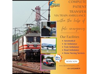 Falc Emergency Train Ambulance Patients in Kolkata need to be Transported Quickly