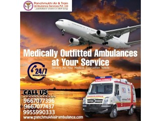 With Qualified Medical Squad Use Top-Grade Air Ambulance from Mumbai by Panchmukhi