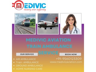 Medivic Aviation Ambulance in Patna Provides High-Level Medical Staff in Trains