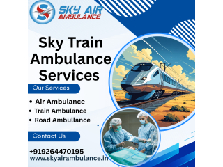 Choose Sky Train Ambulance Services in Patna to transport your critical patient
