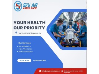 Transport Of Patients Safely From Patna To Delhi By Sky Air Ambulance