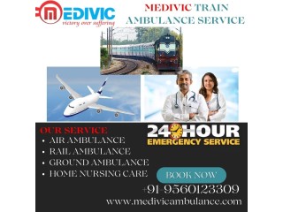 Book Medvic Train Ambulance Service in Nagpur for the Safest and Cleanest Transfer of Sick Patient