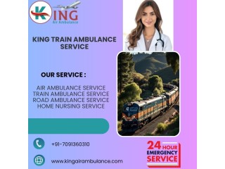 King Train Ambulance in Bhopal manages long distance travel of patients proficiently and nicely