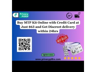 Buy MTP Kit Online with Credit Card at Just $63 and Get Discreet delivery within 24hrs