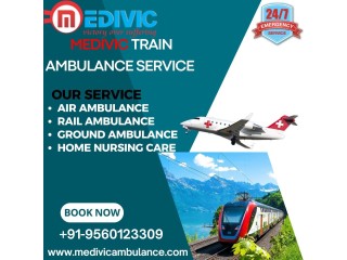 Choose Medivic Train Ambulance Service in Gorakhpur Provide Risk-Free and Good Medical Facilities