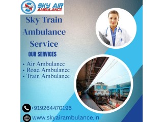 Use Sky Train Ambulance Service in Jabalpur for risk-free medical transportation