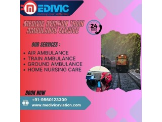 Medivic Aviation provides transportation services in Lucknow through its train ambulance