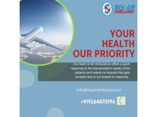 24/7 Service provided For Transfer By Sky Air Ambulance from Bhopal To Delhi