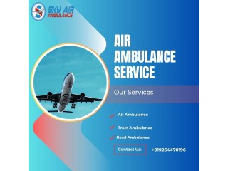 Sky Air Ambulance from Patna to Delhi operates with the Best Patient Transport  with Comfort and Safety