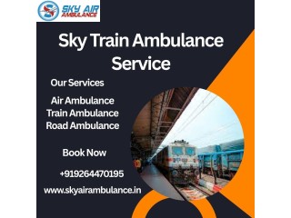 Hire a Sky Train Ambulance service in Ranchi to transport your critical patient to the hospital immediately