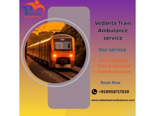 Hire the Vedanta train ambulance service in Siliguri for quick patient transfer