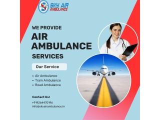 Medical Emergency Transport Air Ambulance From Patna To Delhi: Sky Air Ambulance