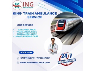 King Train Ambulance Service transfers patients in Varanasi at a very nominal fee.