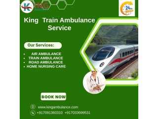 King Train Ambulance Service provides the facility of transporting patients