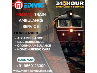 Pick Medivic Train Ambulance Service in Chennai to Acute and Secure Transfer