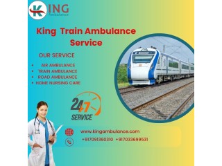 King Train Ambulance Service in Dibrugarh provides quick transport of patients