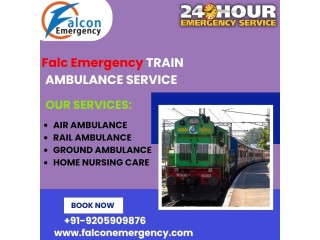 Experience train services in Kolkata with FALC Emergency, ensuring patient comfort and safety