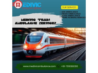 Medivic Train Ambulance in Delhi handles all procedure minutely