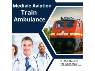 Medivic Aviation Train Ambulance Service in Lucknow helping you transfer one place to another.
