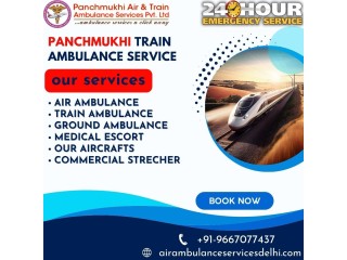 Hire Panchmukhi Train Ambulance Service in Delhi to Operates as per ISO Certification and Guidelines