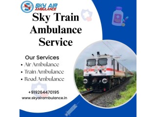 Use Sky Train Ambulance Service with Mini Medical Team in Raipur