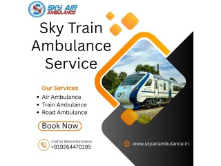 Sky offers an efficient transportation solution in Ranchi through its train ambulance