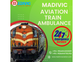 Medivic Aviation Train Ambulance Service in Allahabad is providing privileged treatment