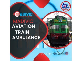 Medivic Aviation Train Ambulance Service in Patna provides a low-budget service