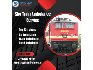 Avail Sky Train Ambulance Service in Silchar with life-saving medical facilities.