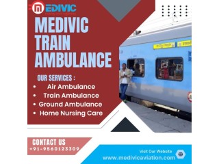 Medivic Aviation Train Ambulance Services in Mumbai provides all the rudimentary facilities in the train