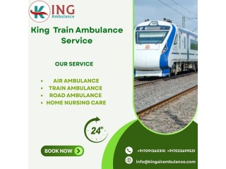King Train Ambulance Service provides a comfortable transfer facility to patients in Siliguri.