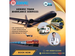 Utilize Medivic Train Ambulance in Ranchi is prepared to be alongside you in every situation