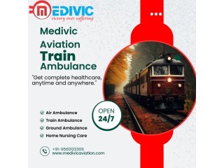 Medivic Aviation Train Ambulance Service in Lucknow provides various facilities