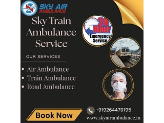 Get Sky Train Ambulance Service with Doctor Support Team in Jabalpur