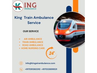 Transfer facility. King Train Ambulance service in Siliguri provides patients with a comfortable