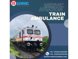 Medivic Aviation Train Ambulance Services in Raigarh provide skilled nurses with all the facilities