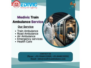 Medivic Train Ambulance Services in Ranchi transfer patients without any inconvenience