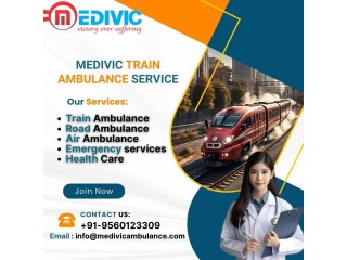 Medivic Train Ambulance in Kolkata is an authentic, dynamic, and stress-free service