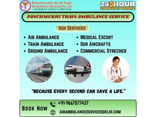 Panchmukhi Train Ambulance in Mumbai provides specialized advanced and effective medical care