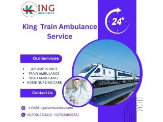 King Train Ambulance Service provides life saving transfer facility to patients in Raipur.