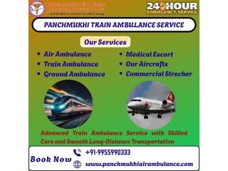 Panchmukhi Train Ambulance with Proper Medical Transportation and Facility in Visakhapatnam